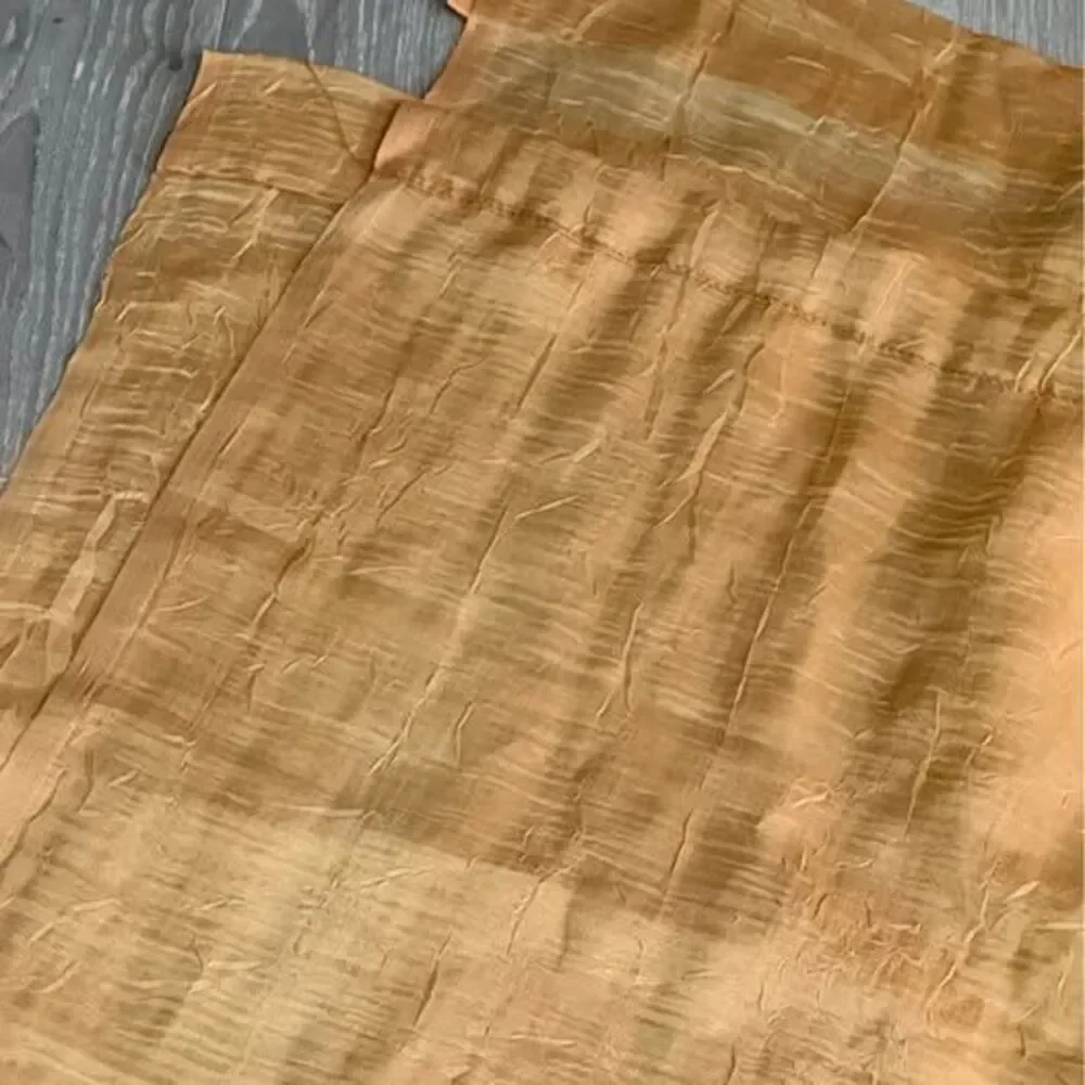 Gold Crushed Texture Curtains
